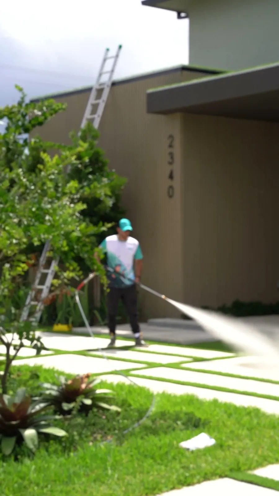 House exterior soft wash